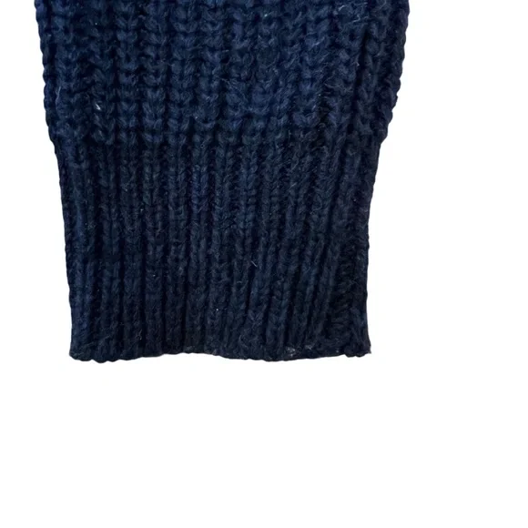 John + Jenn Navy Blue Long Sleeve V Neck Sweater-Size Small - Picture 3 of 7